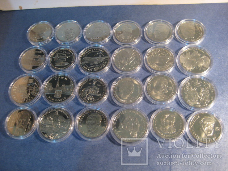 Годовая подборка юбилейных монет Украины 2005г., фото №2