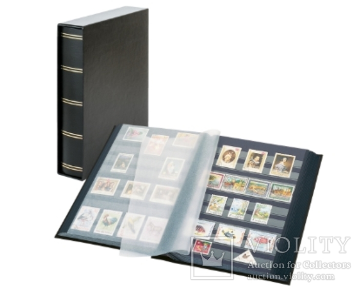 Кляссер Elegant с 60 чёрными страницами и защитной кассетой. 1169SK- S. Чёрный., фото №2