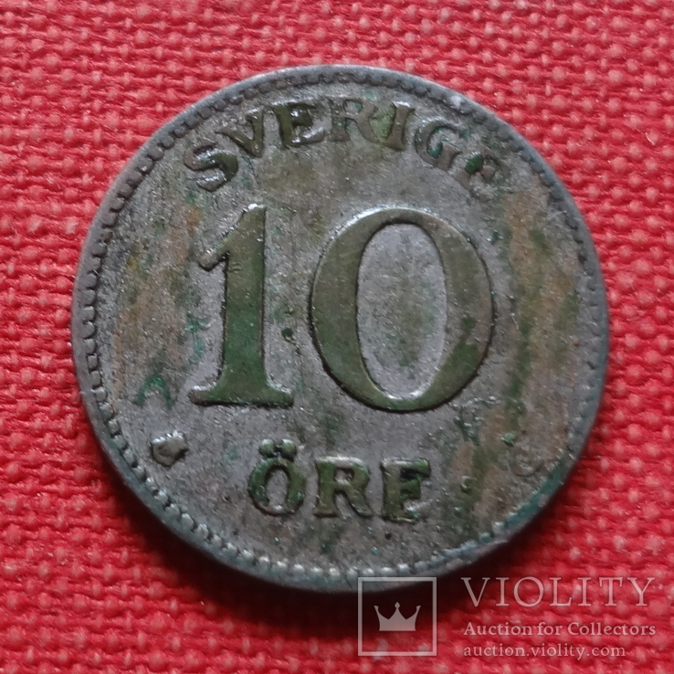 10 эре 1933  Швеция серебро    (К.41.3)~, фото №3