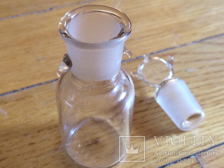 Старинная аптечная парфюмерная бутылочка с притертой пробкой, фото №7