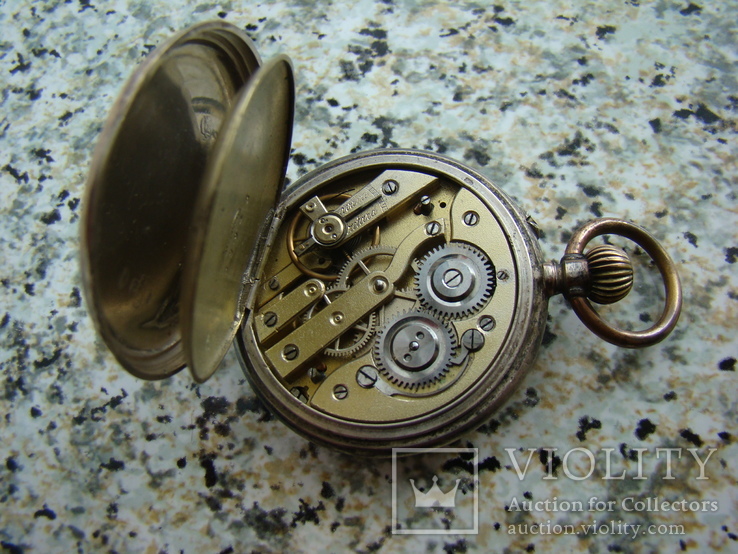 Часы карманные XIX век Швейцария серебро, фото №6