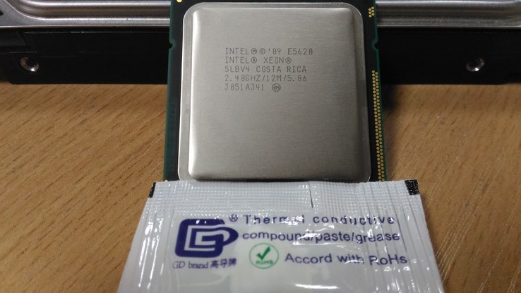 Процессор Intel Xeon E5620 /4(8)/ 2.4GHz  + термопаста 0,5г, фото №3