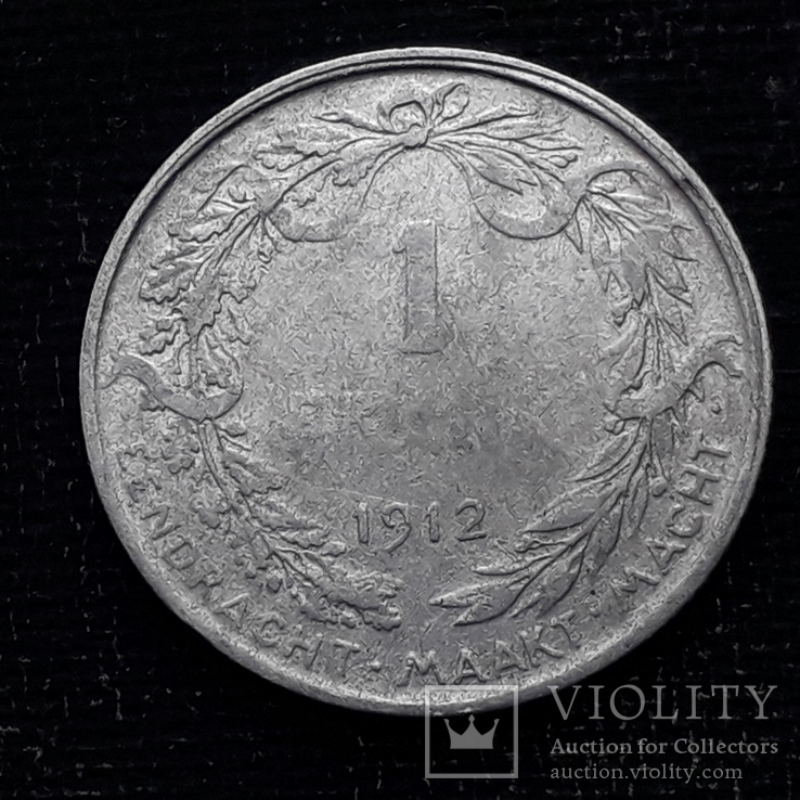 1 франк, Бельгия, 1912 год, DER BELGEN, серебро, 835-я проба, 5 грамм