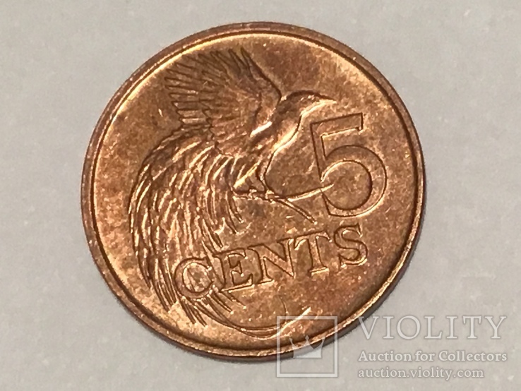 Тринидад и Тобаго монета 5 центов 2007, фото №2