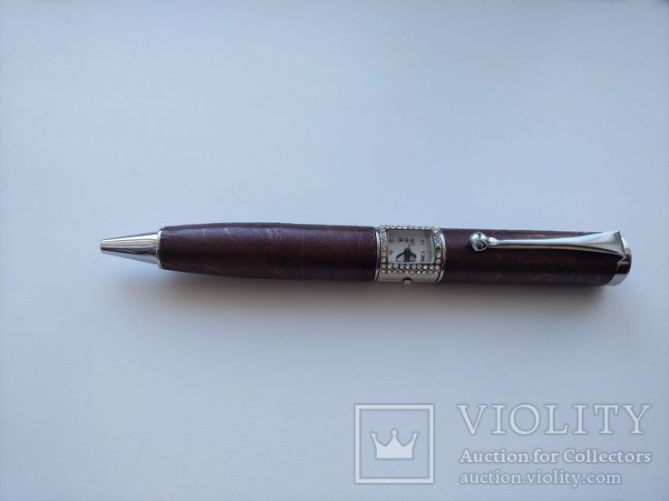 Подарочная ручка с кварцовыми часами, фото №3