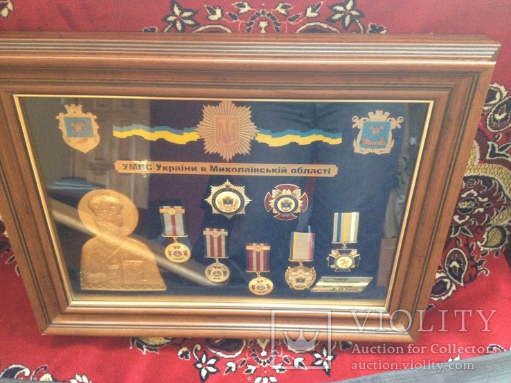 Памятная наградная доска ордена медали УВД МВД Николаев милиция, фото №8