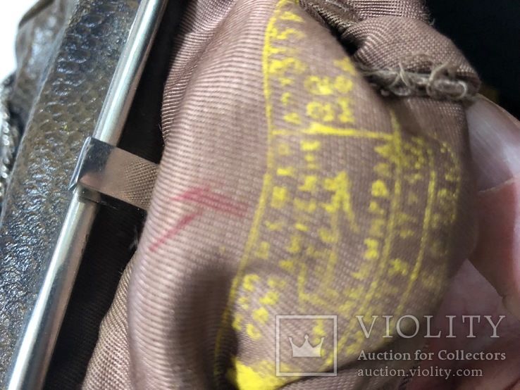 Женская сумка, винтаж, СССР, 50-е года, кожа змеи, фото №4