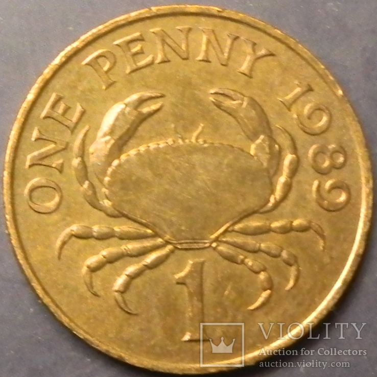 1 penni Gernsi 1989, numer zdjęcia 2