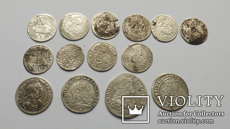 Рассыпухи средневековых монет 14 шт