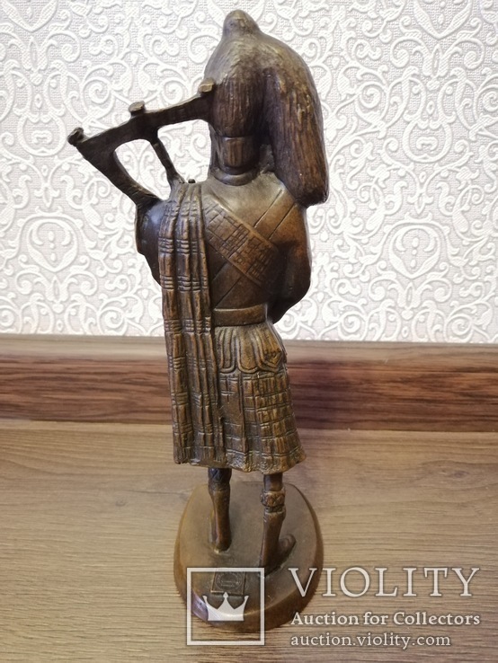 "Шотландский волынщик" бронзовая скульптура, Европа, фото №3