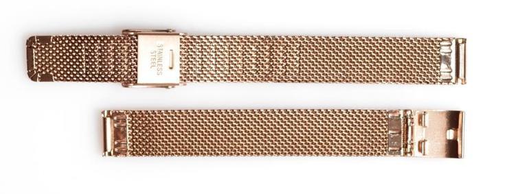 Браслет сетка на часы Миланское Плетение,12 мм. Золото, фото №5