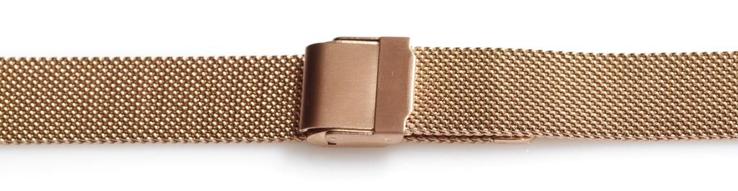 Браслет сетка на часы Миланское Плетение,16 мм. Золото, фото №5