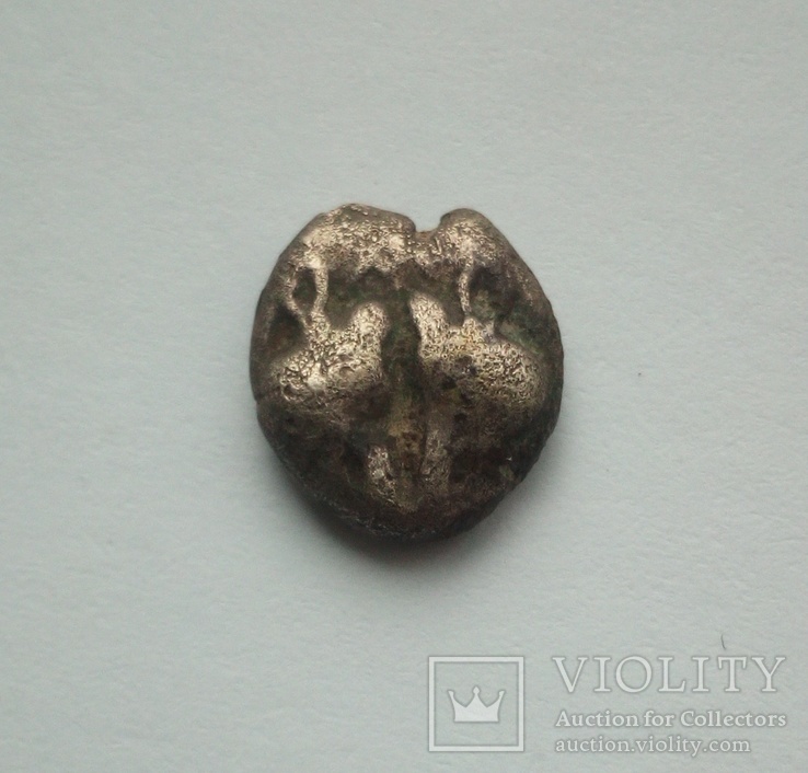 Остров Лесбос,диобол (серебро) 500 - 450 вв.до н.э