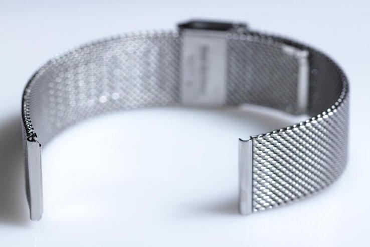 Браслет сетка на часы Миланское Плетение,18 мм. Серебро, фото №2