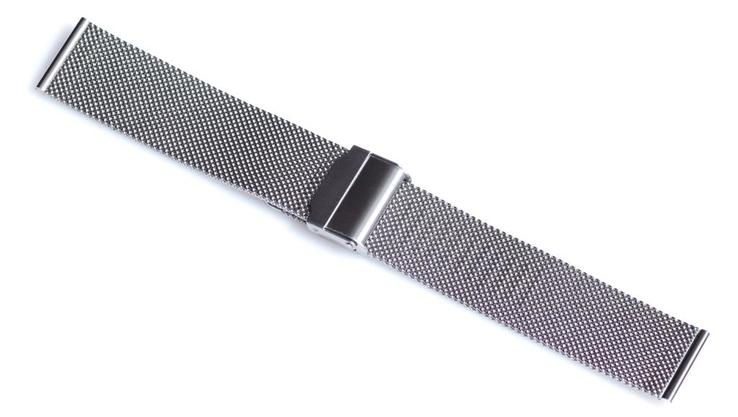 Браслет сетка на часы Миланское Плетение,22 мм. Серебро, фото №3
