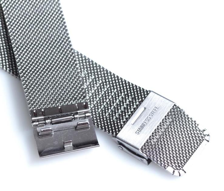 Браслет сетка на часы Миланское Плетение,22 мм. Серебро, фото №8