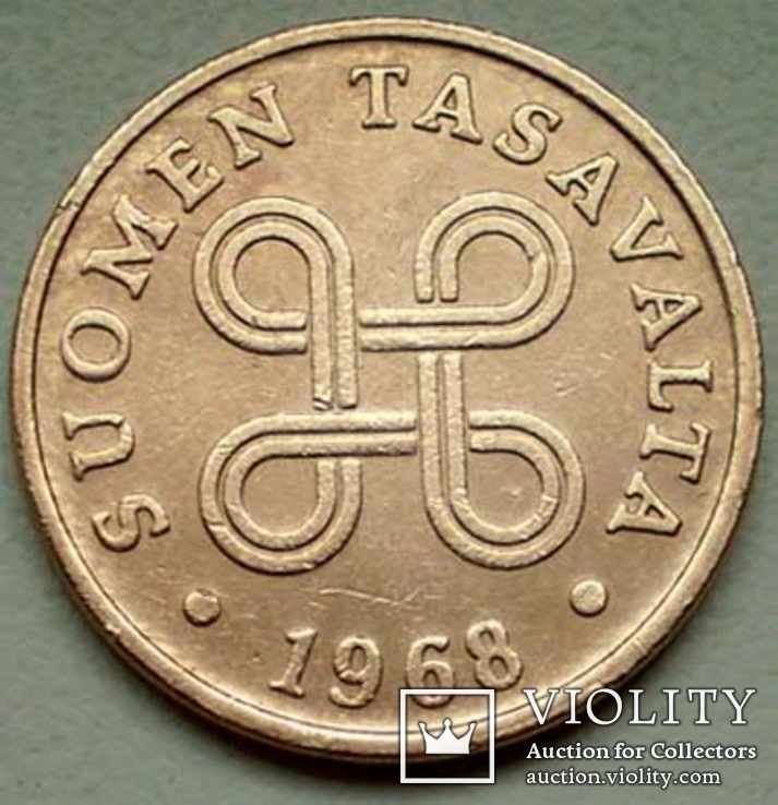Финляндия, 1 пенни 1968, фото №3
