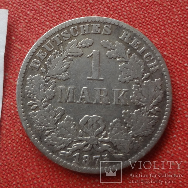 1 марка 1875 D   Германия  серебро  (Т.1.5)~, numer zdjęcia 2