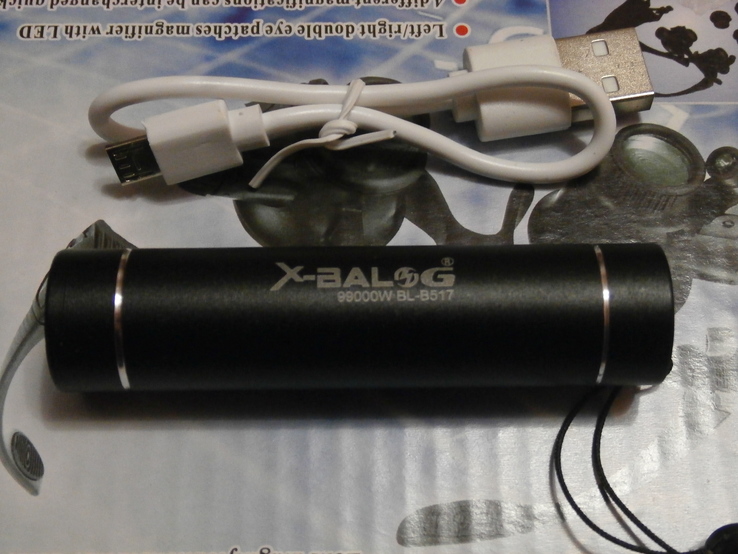 Компактный карманный аккумуляторный фонарь BL-B517 с мощным светодиодом, photo number 3