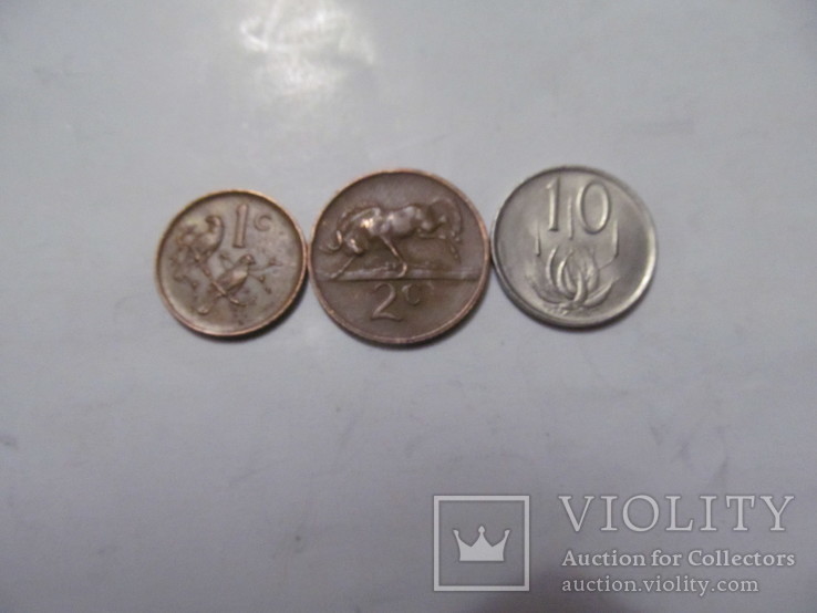 3 монети Південної Африки, фото №2