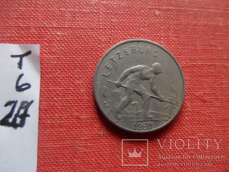 1 франк 1960 Люксембург    (Т.6.20)~, фото №4