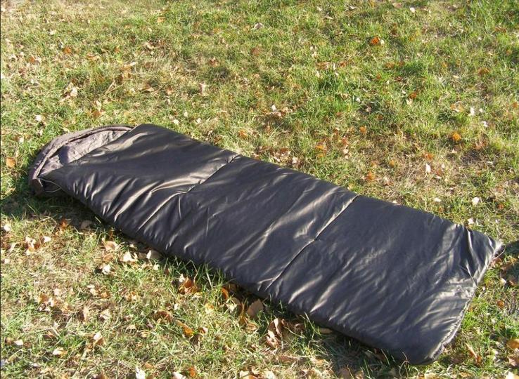 Спальный мешок с транспортным чехлом. Чёрный. Демисезон/зима. Новый. Украина, фото №6