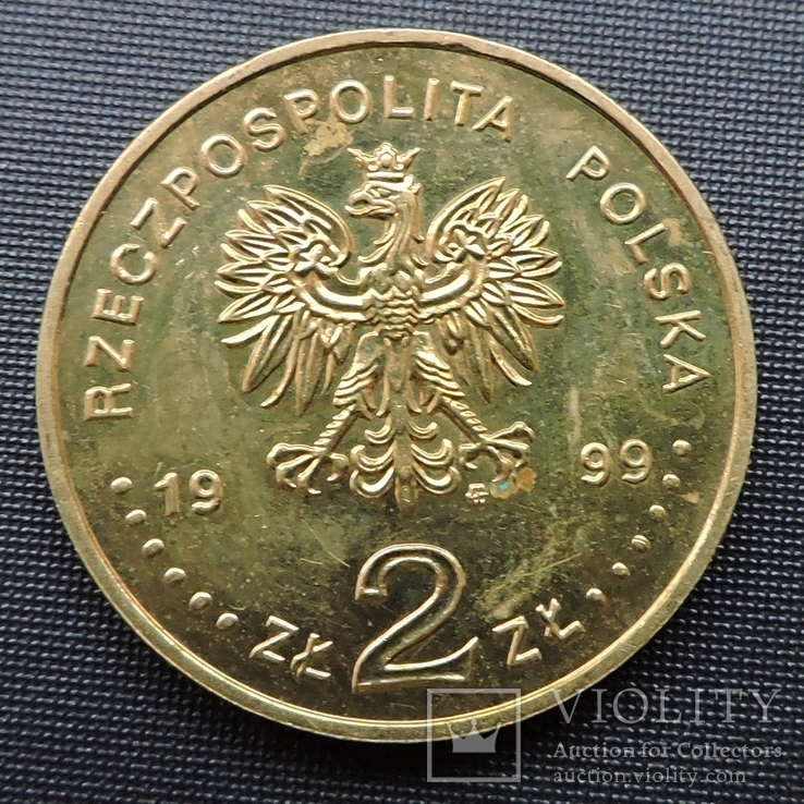 2 злотих 1999 Владислав 4, фото №3