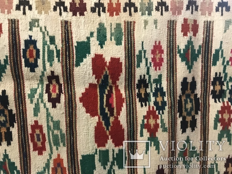 Білий гуцульський килим, фото №8