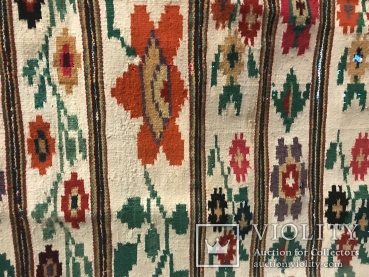 Білий гуцульський килим, фото №9