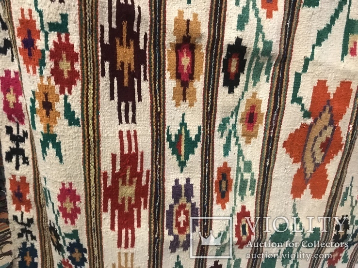 Білий гуцульський килим, фото №10
