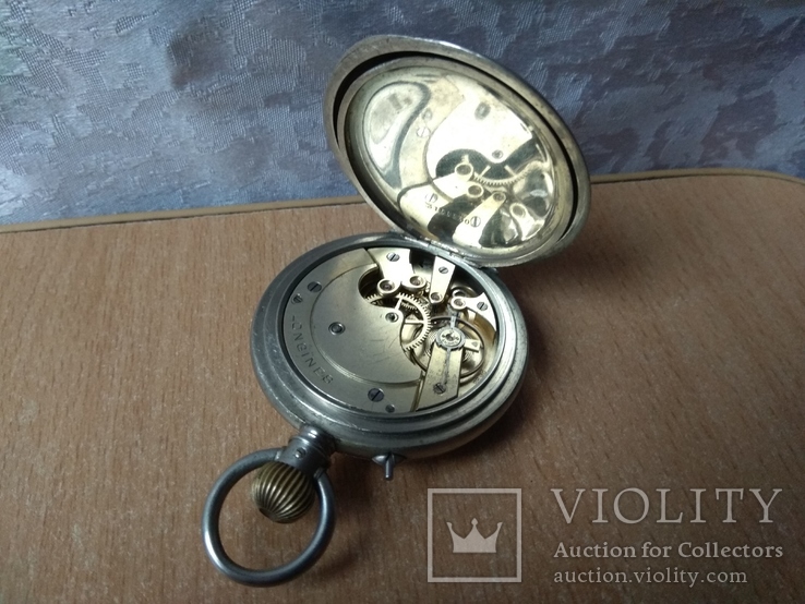 Швейцарський годинник Longines Срібло swiss pocket watch, фото №12