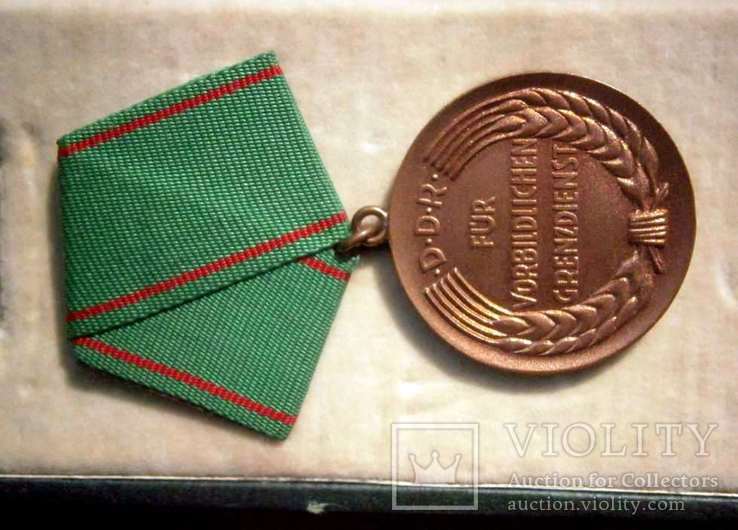 Медаль пограничника ГДР 1953.  № 6985, фото №10