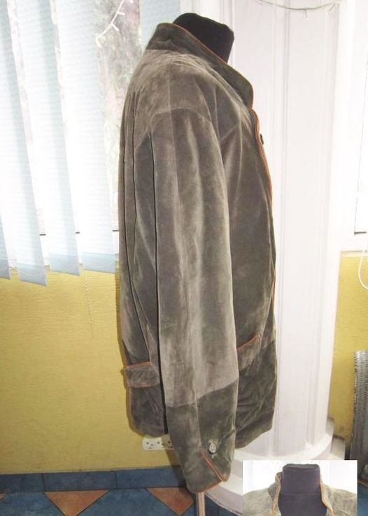 Мужская оригинальная замшевая куртка - пиджак. Coletti. Италия. Лот 428, фото №7