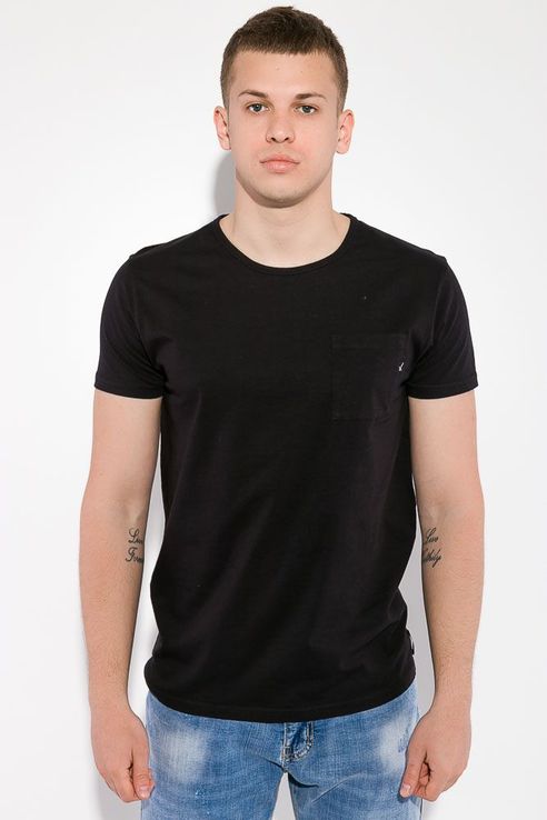 Koszulka męska w jednolitym kolorze, z kieszonką na piersi, numer zdjęcia 3