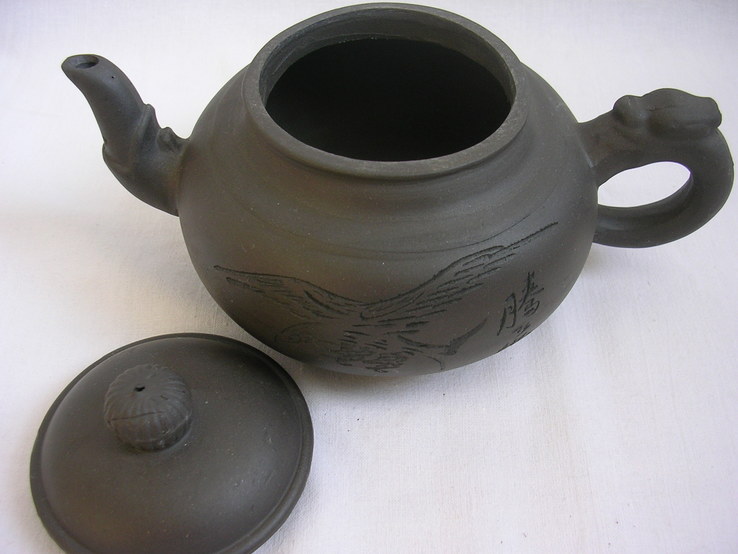 Глиняный чайник заварник, фото №3