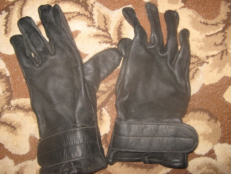 Армейские оригинальные перчатки кожа+утеплитель (демисезонные) Австрия р.8 (лот №25), фото №3
