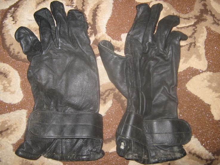 Армейские оригинальные перчатки кожа+утеплитель (демисезонные) Австрия р.9 (лот №23), фото №3