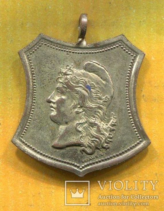 Медаль Аргентина 1897 г белый тяж. металл