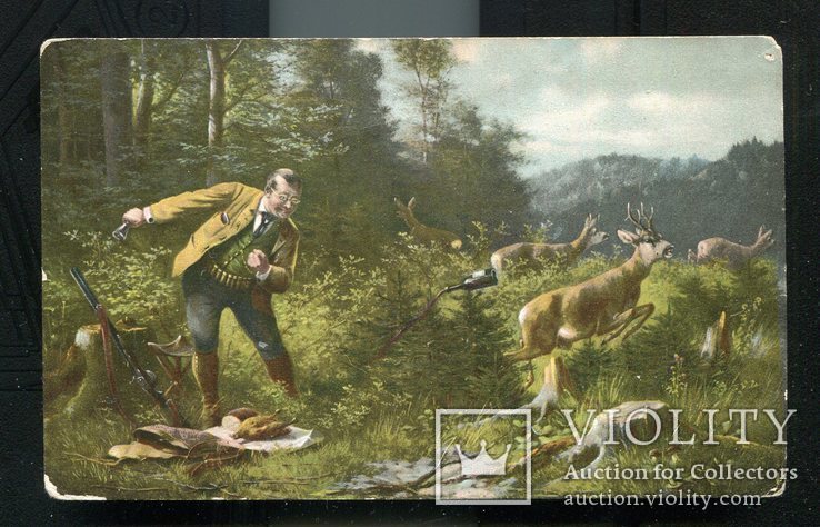 Охота М.Мюллер юмор олени охотник до 1917 г, фото №2