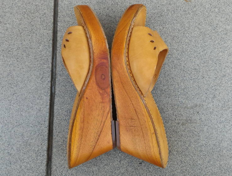 Босоножки (сандалии) без застежки Rabens Saloner р-р. 39-39.5-й (26.5 см) (Бежевые), фото №5