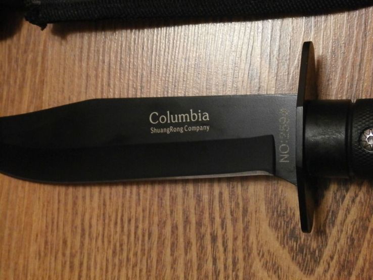 Нож COLUMBIA 259 с чехлом на пояс.Туристический,охотничий,армейский, numer zdjęcia 4