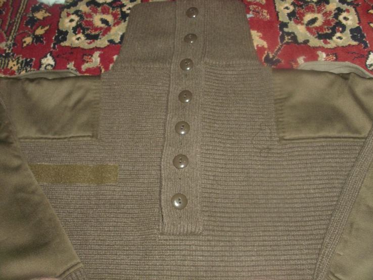 Легендарный шерстяной свитер армии Австрии. Горный мегатёплый свитер. Оригинал, фото №9