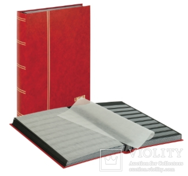 Кляссер серии Standard с 48 чёрными листами. 1169 - R. Красный., фото №2