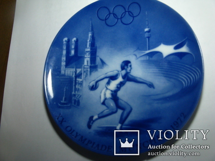 Тарелка настенная Олимпийские игры в Мюнхене 1972 год, фото №3