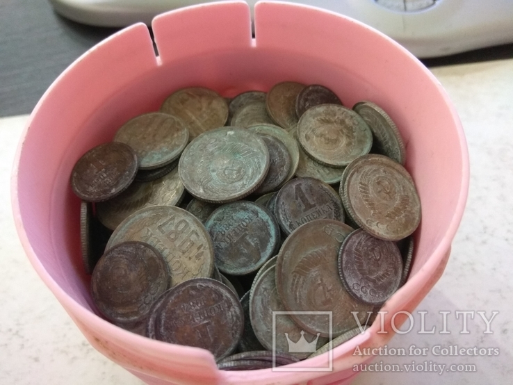Монеты СССР 330шт из копилки., фото №4