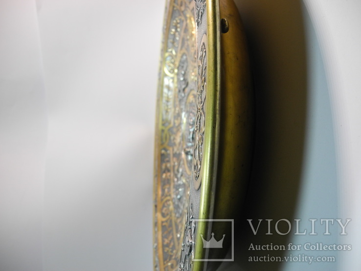 Старинная Большая Настенная Тарелка ( Морская тематика ) диаметр 45 см., photo number 11