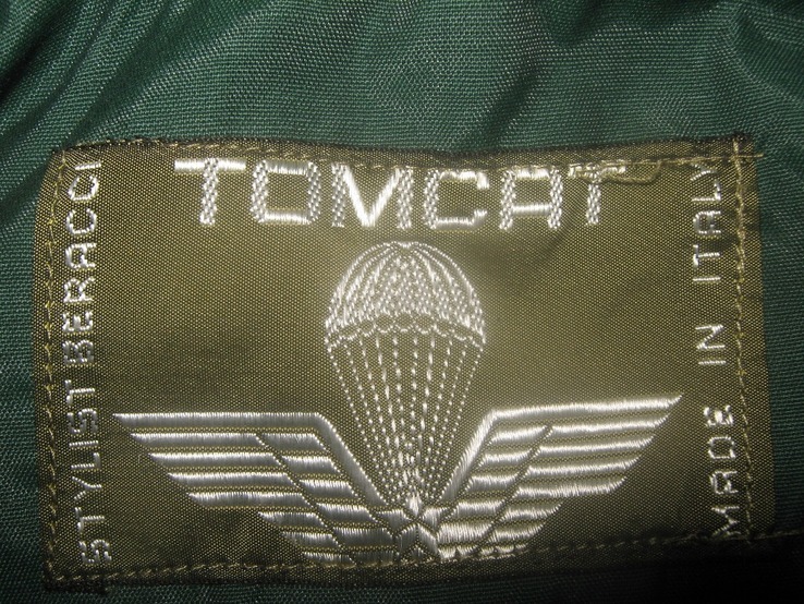 Куртка милитари олива Tomcat (Италия) р.52. Куртка-бомбер МА-1 новая, фото №11