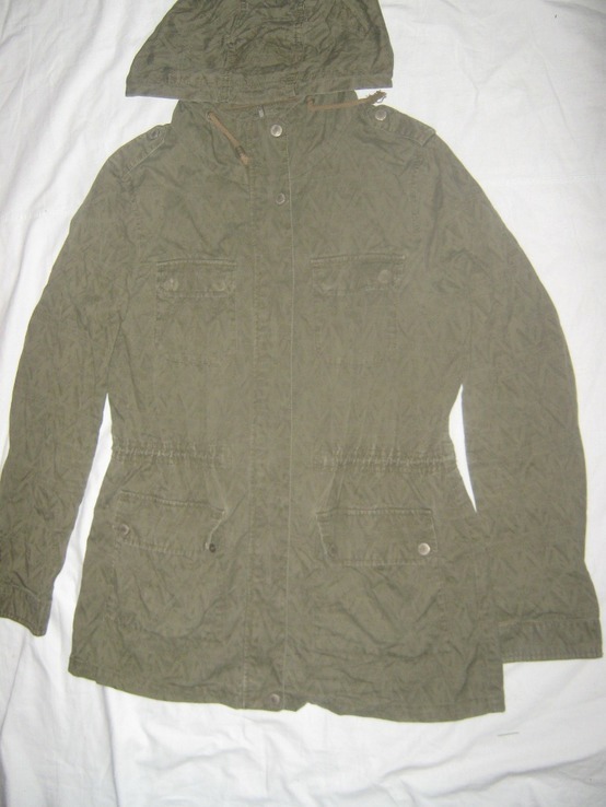 Куртка милитари в камуфляже с капюшоном Clockhouse р.M, numer zdjęcia 2