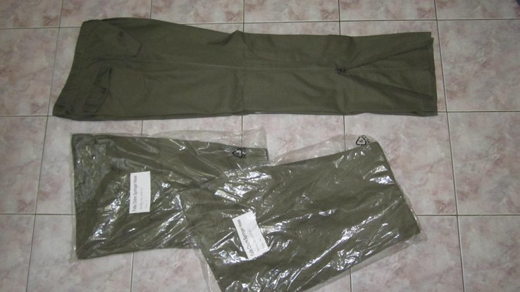 Оригинальные NATO однотонные новые брюки олива. Армейские парашютные штаны р.XL
