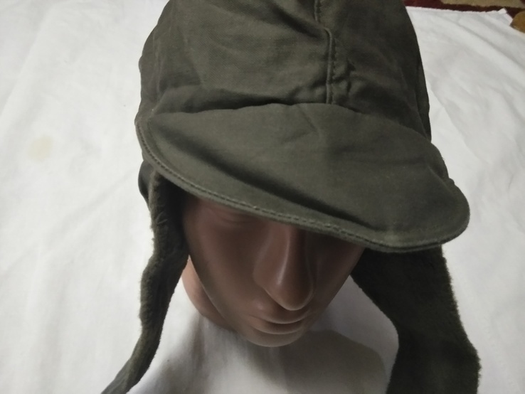 Czapka zimowa oliwa Bundeswehr. Czapka-ushanka Olive Bundeswehrze r. 58 (lot nr 7), numer zdjęcia 3